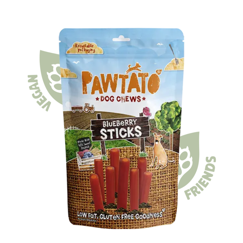 Pawtato Blueberry Sticks 120 г - ласощі для собак із чорницею