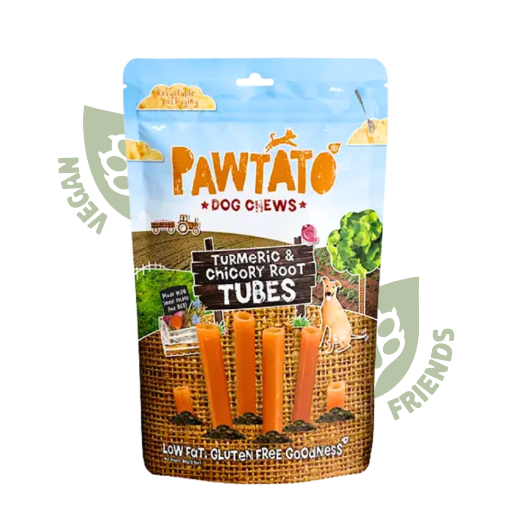 Pawtato Turmeric And Chicory Root 90 г- ласощі для собак з куркумою та коренем цикорію